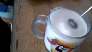 Aerolatte Review Frothing Cold Milk In Under 1 Minute [upl. by Cyprio]